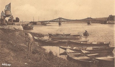 SOLVAY 16 - Villefranche-sur-Saône - Le port et le pont de Frans - CP écrite en août 1938 (1) red.jpg