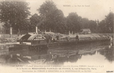 LE HAVRE - Rethel - Le port du canal (1) (red).jpg