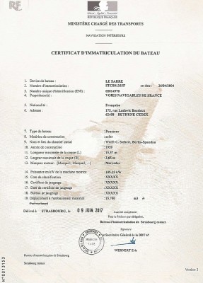 LE SARRE - 02 - vente aux enchères par France Domaine - certificat d'immatriculation.jpg