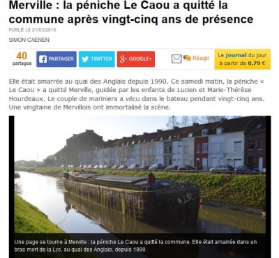 CAOU 1a 'Merville _ la péniche Le Caou a quitté la commune après vingt-cinq ans de présence - La Voix du Nord'.jpg