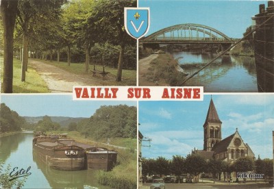 Vailly-sur-Aisne - La promenade - Le pont de Vailly - Le canal - L'église (1) (Copier).jpg