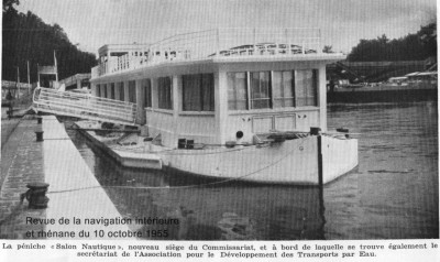 péniche salon nautique - Revue de la navigation intérieure et rhénane du 10 octobre 1955 (1) (Copier).JPG